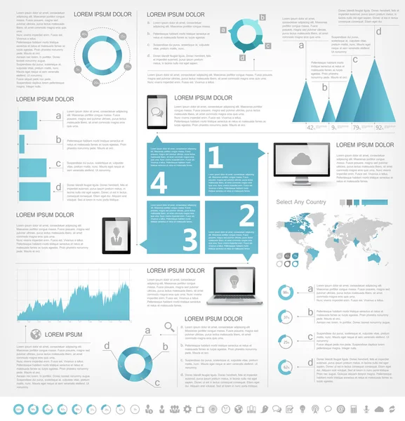 It-Branche infografische Elemente — Stockvektor
