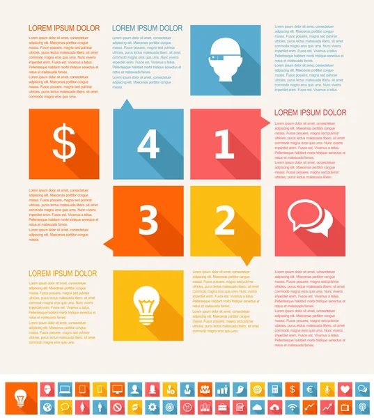 Elementos infográficos — Vector de stock