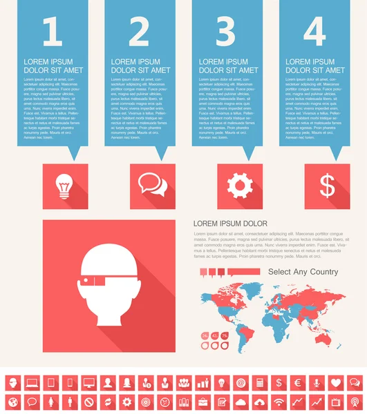 IT Industry Infographic Elements — Stock Vector