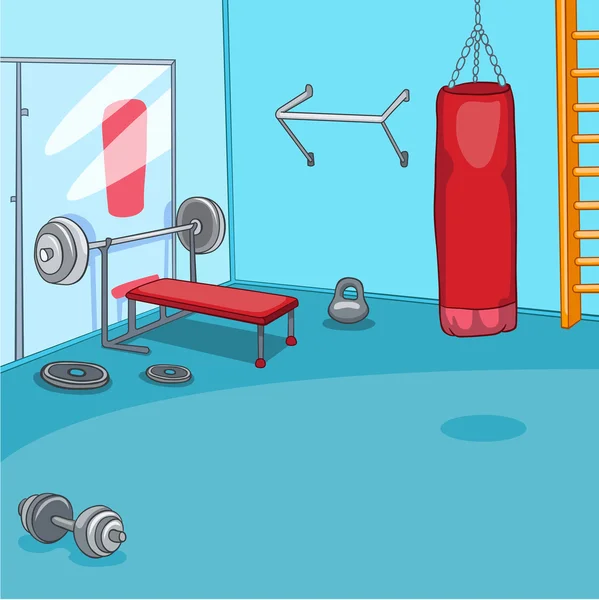 Gym Room — Stock Vector