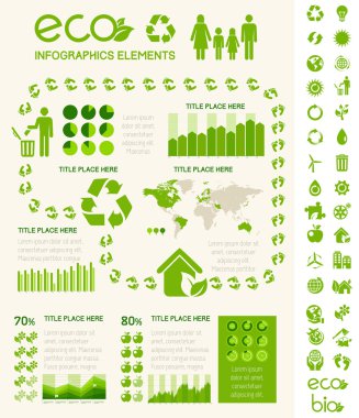 ekoloji infografik şablon.