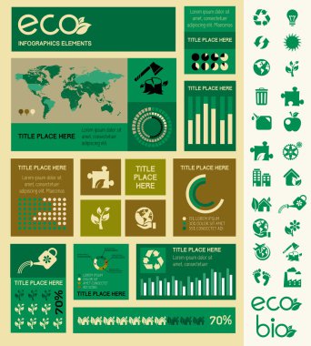 ekoloji infografik şablon.