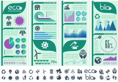 ekoloji infografik şablon.
