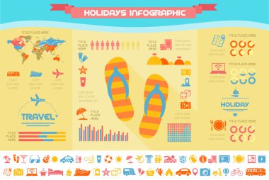 seyahat Infographic şablonu.