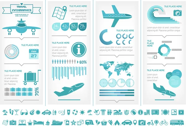 Travel Infographic Template. — Stock Vector
