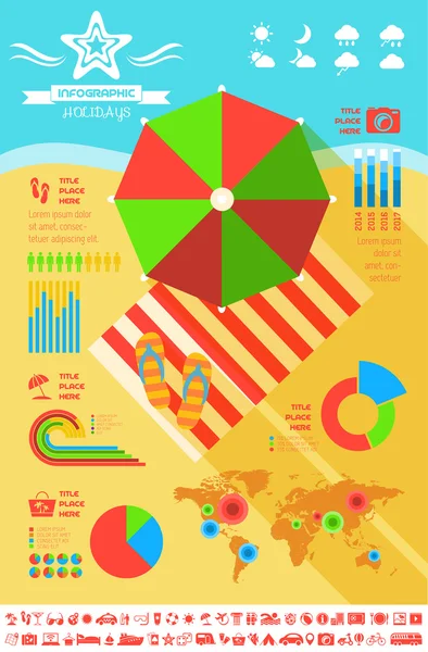 Infographic sablon. — Stock Vector