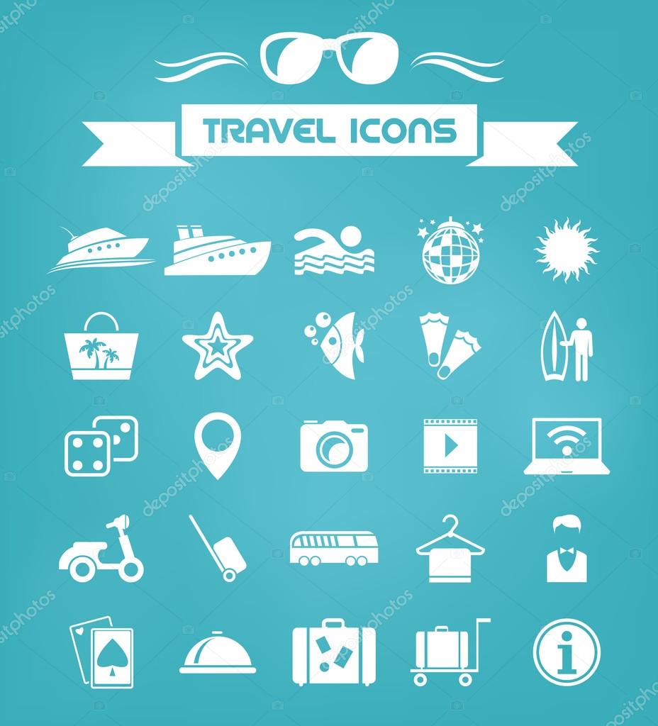 Travel Flat Icon Set