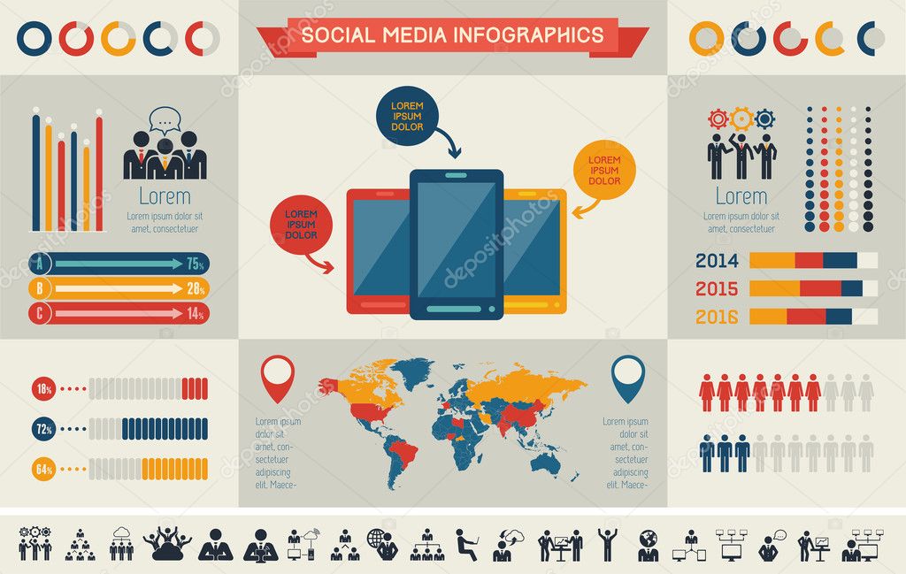 Social Media Infographic Template.