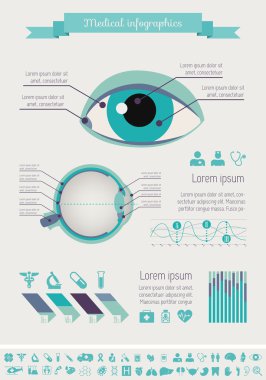 tıbbi Infographic şablonu.