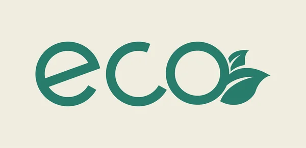 Eco Icono plano — Vector de stock