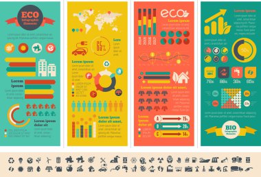 ekoloji infografik şablon.