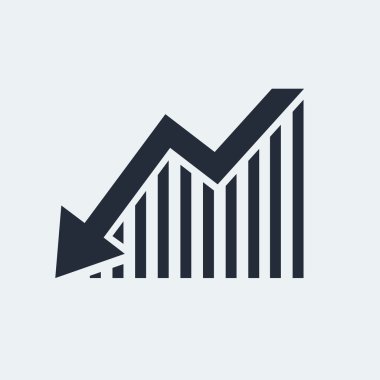 istatistik düz simgesi