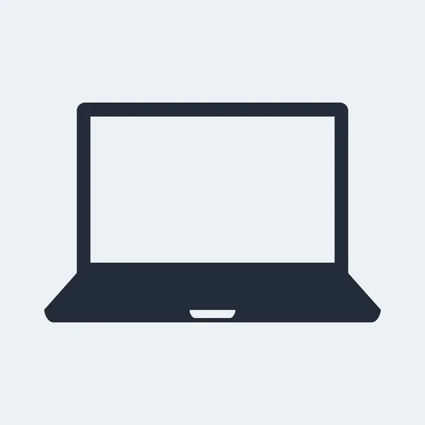 Laptop Düz Simgesi