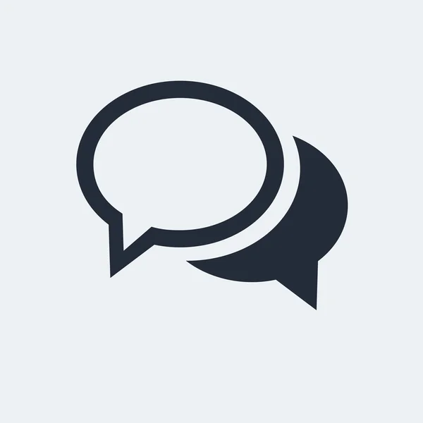 Chat-Flat-Symbol — Stockvektor