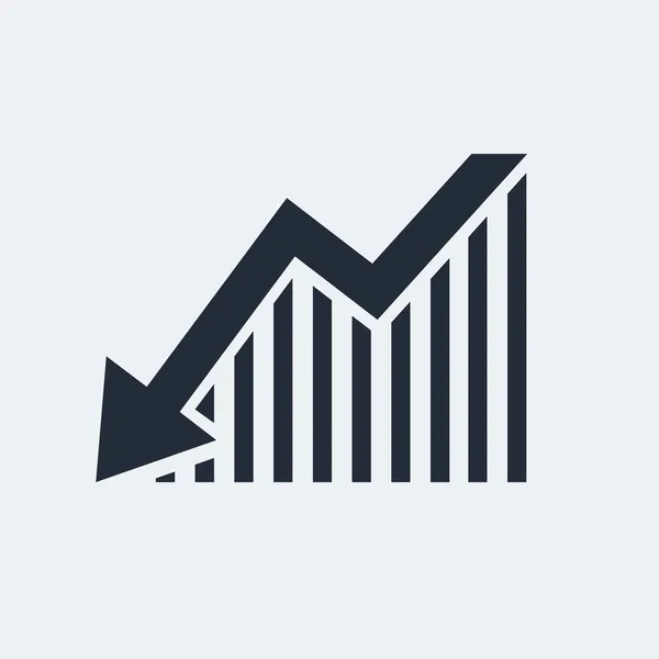 Statistiek platte pictogram — Stockvector