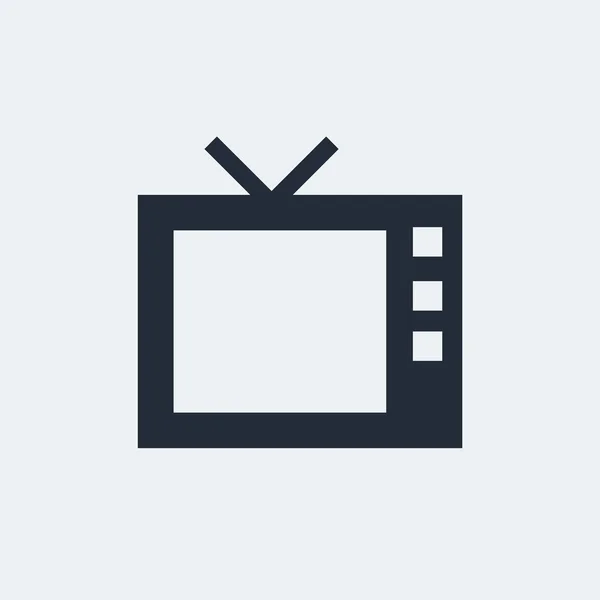 TV Flat Icon — Stock Vector