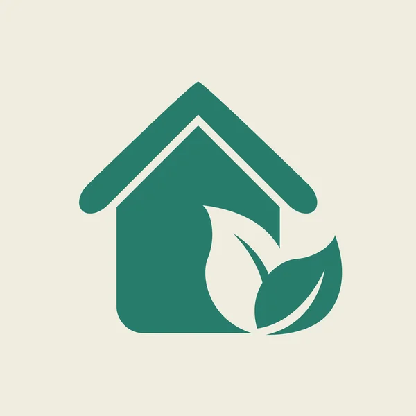 Ikona z płaskim Eco — Wektor stockowy