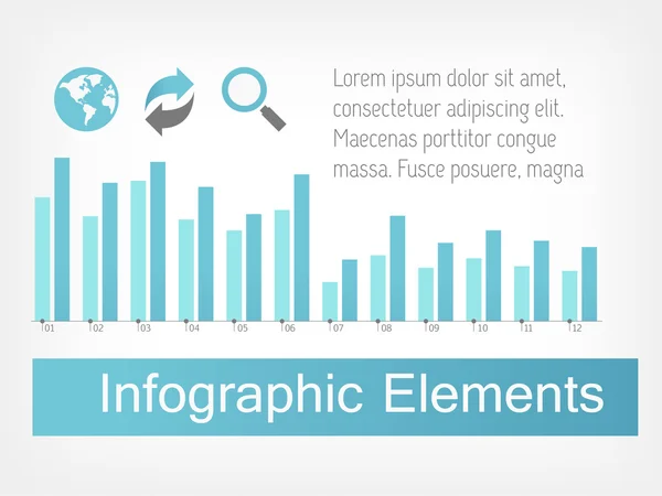 インフォグラフィック要素. — ストックベクタ