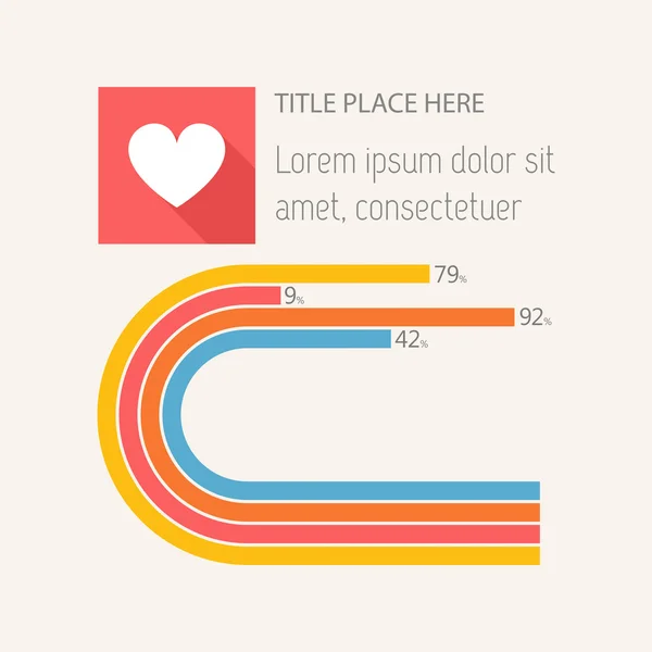 Elementi infografici — Vettoriale Stock