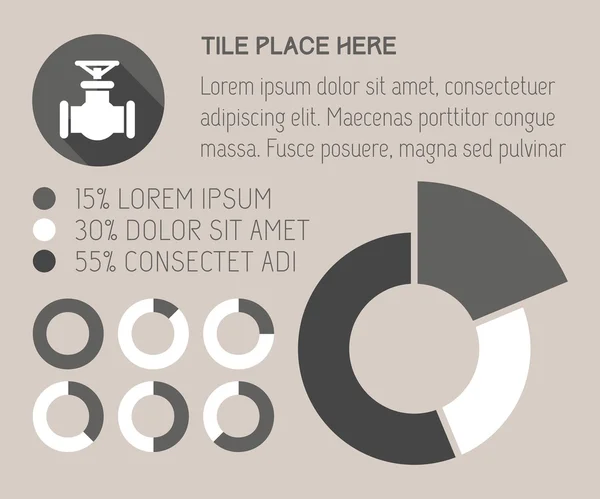 Elementos infográficos. — Vetor de Stock