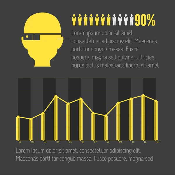 Elementos infográficos. — Vetor de Stock