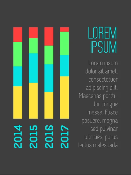 Sociální média infographic. — Stockový vektor