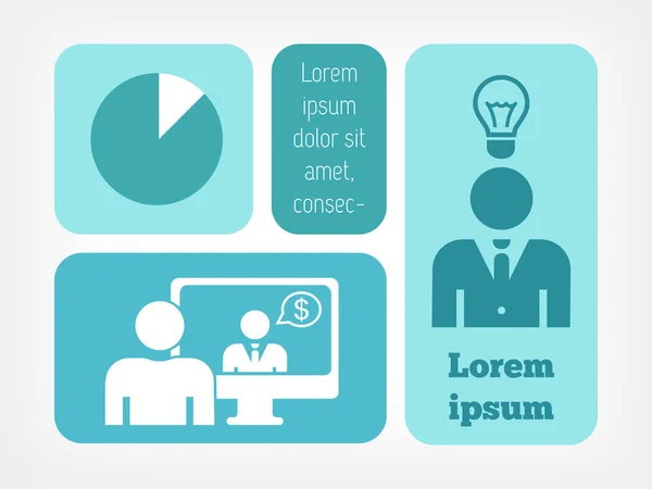 Infografik in den sozialen Medien. — Stockvektor