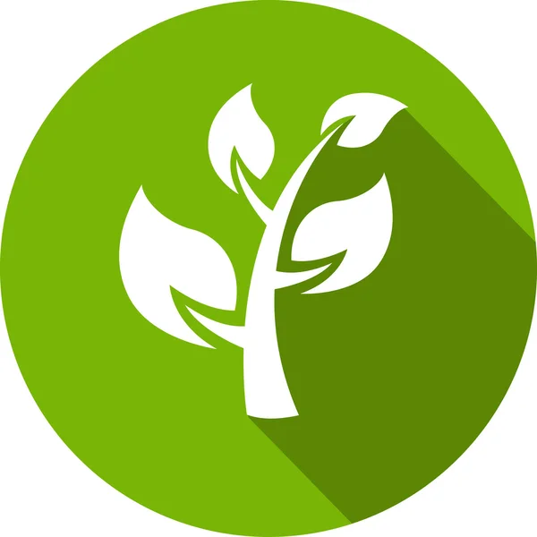 Eco Icono plano — Vector de stock