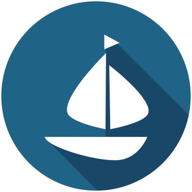 Seyahat Düz Simgesi