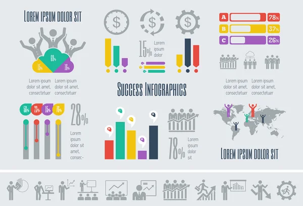 Zakelijke infografische template. — Stockvector