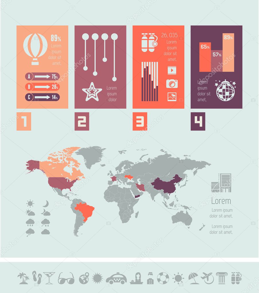 Travel Infographic Template.