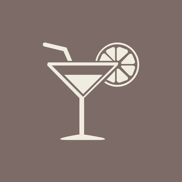Drankje platte pictogram — Stockvector