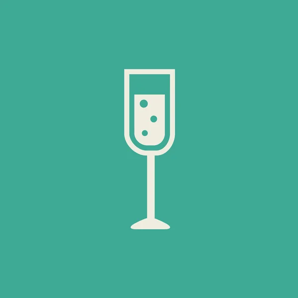 Drankje platte pictogram — Stockvector