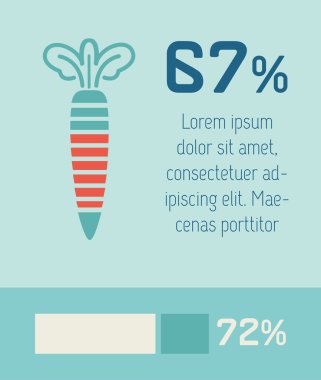 Gıda Infographic elemanları.
