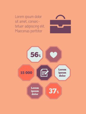 teknoloji Infographic öğeleri.