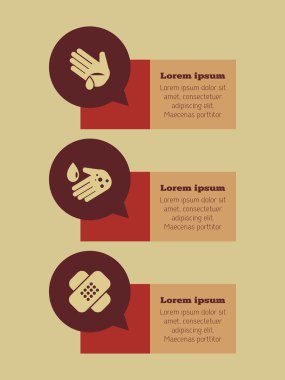 tıbbi Infographic elemanları.