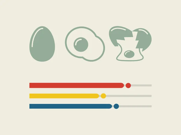 Voedsel infographic elementen. — Stockvector