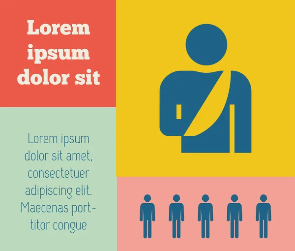 Medizinische Infografik. — Stockvektor