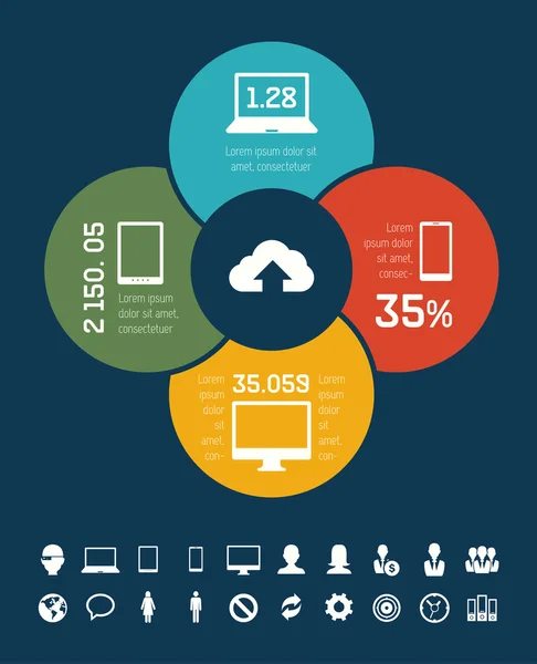 Det industrin infographic element — Stock vektor