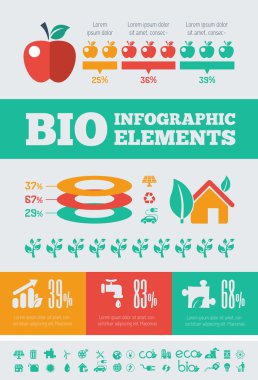 ekoloji infografik şablon.