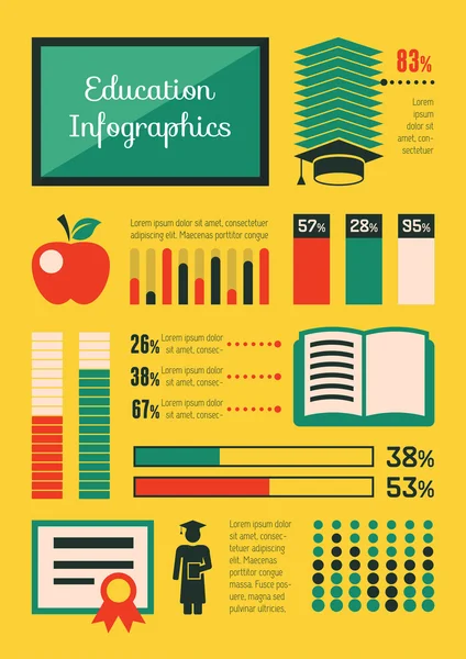 Инфографика образования. Векторная Графика