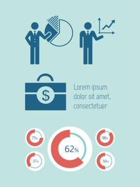 iş Infographic elemanları.