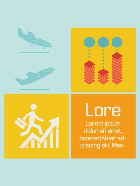 iş Infographic elemanları.