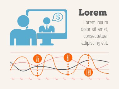 iş Infographic elemanları.