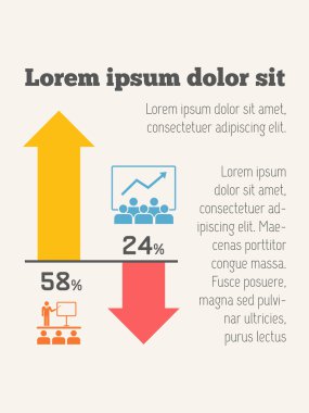 iş Infographic elemanları.