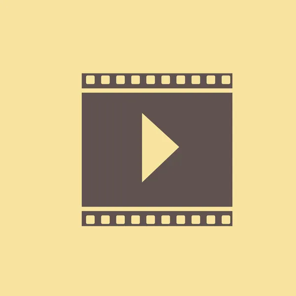 Video flat ikonen — Stock vektor