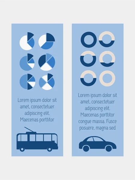 Vervoer infographic elementen. — Wektor stockowy