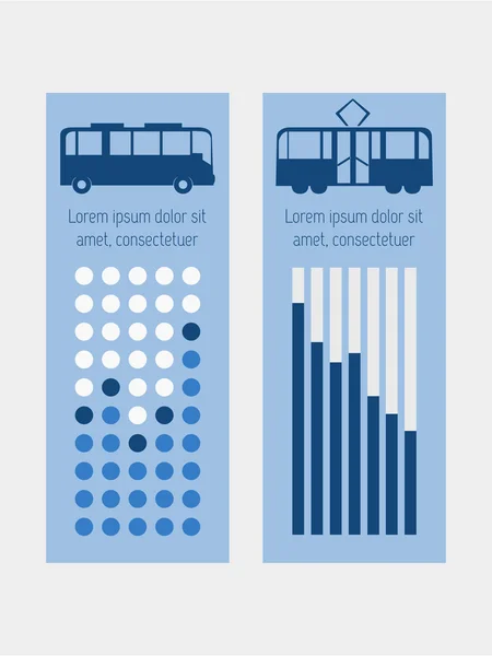 Vervoer infographic elementen. — Wektor stockowy