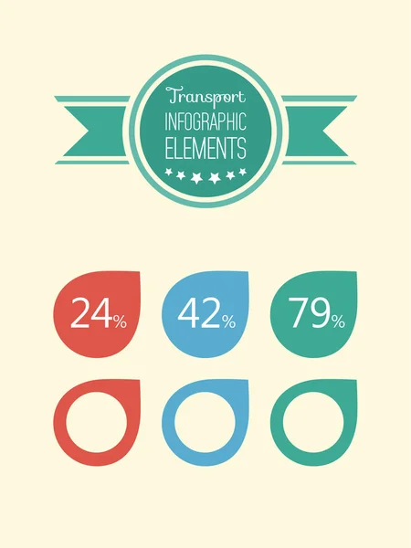 Transportation Infographic Elements. — Stock Vector
