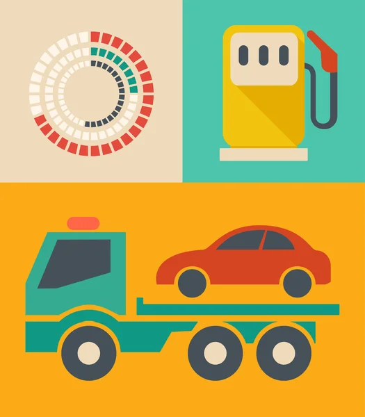 Transportation Infographic Elements. — Stock Vector